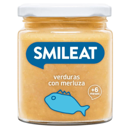 Smileat tarrito de verduras con merluza 230g