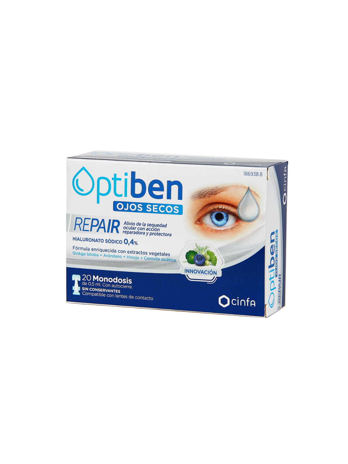 Optiben ojos secos repair 20 monodosis