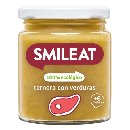 Smileat tarrito de ternera con verduras 230g