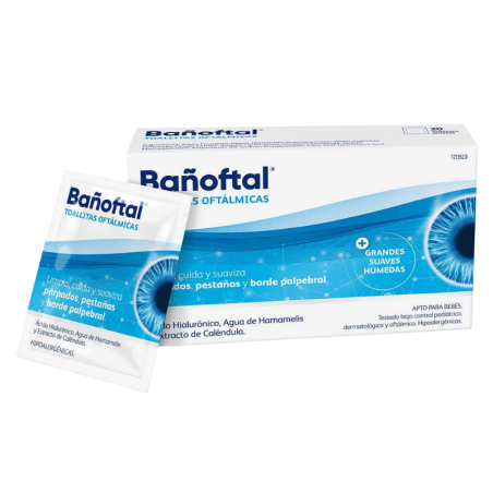 Bañoftal toallita ocular esteril 20 toallitas