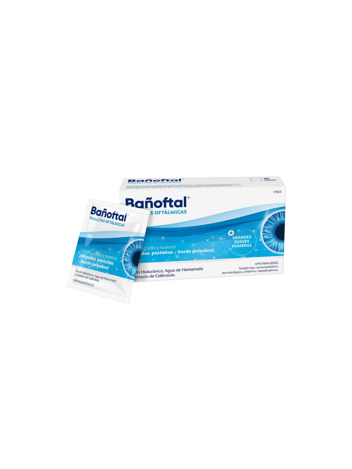 Bañoftal toallita ocular esteril 20 toallitas
