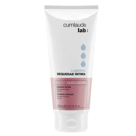 Cumlaude Lab Lubripiù Óleo Leche 200 ml  Aceite limpiador íntimo para pieles secas y sensible
