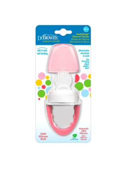 Dr brown´s alimentador antiahogo de silicona rosa 4 m