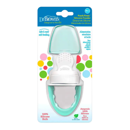 Dr brown´s alimentador antiahogo de silicona verde 4 m