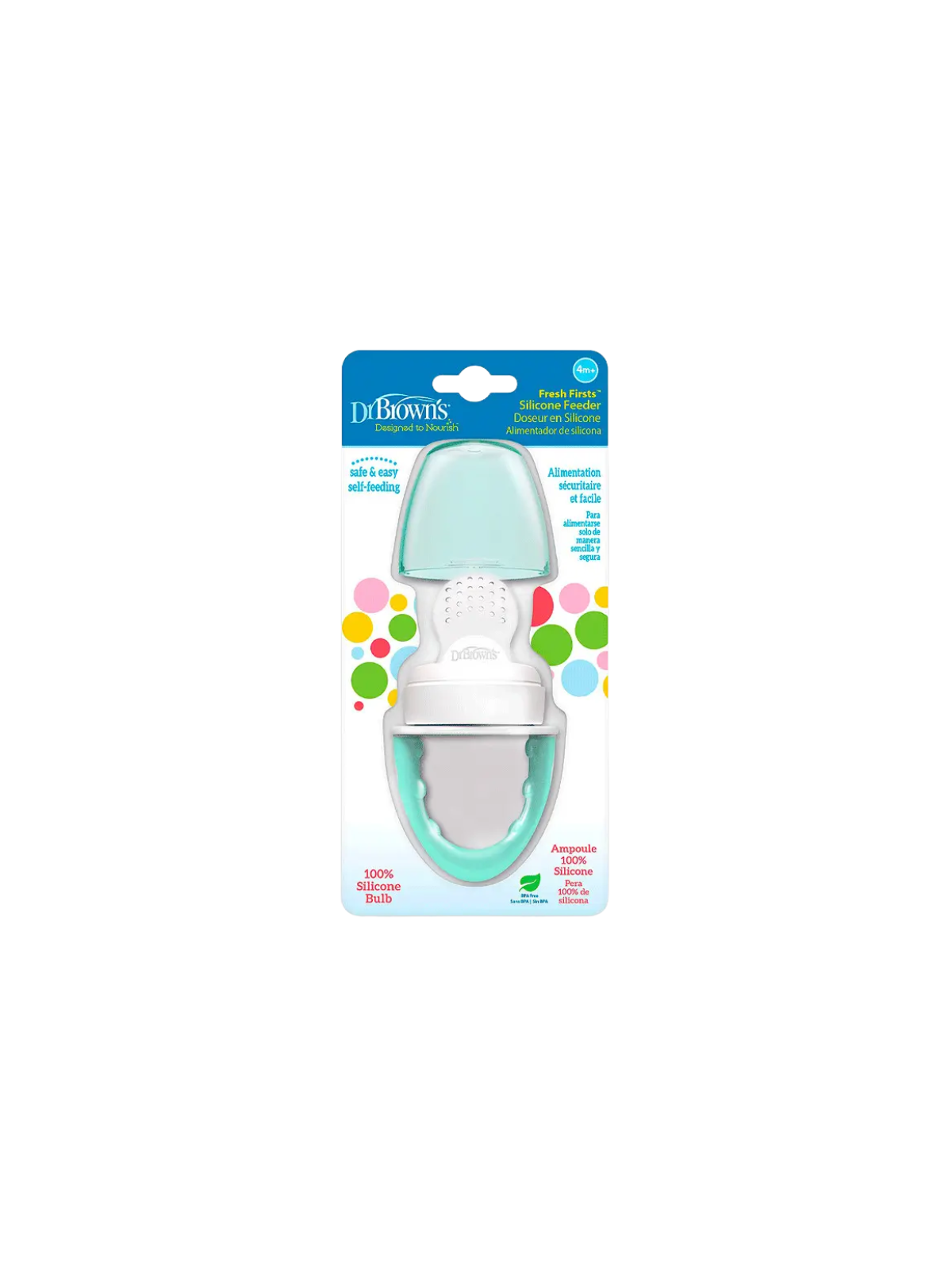 Dr brown´s alimentador antiahogo de silicona verde 4 m
