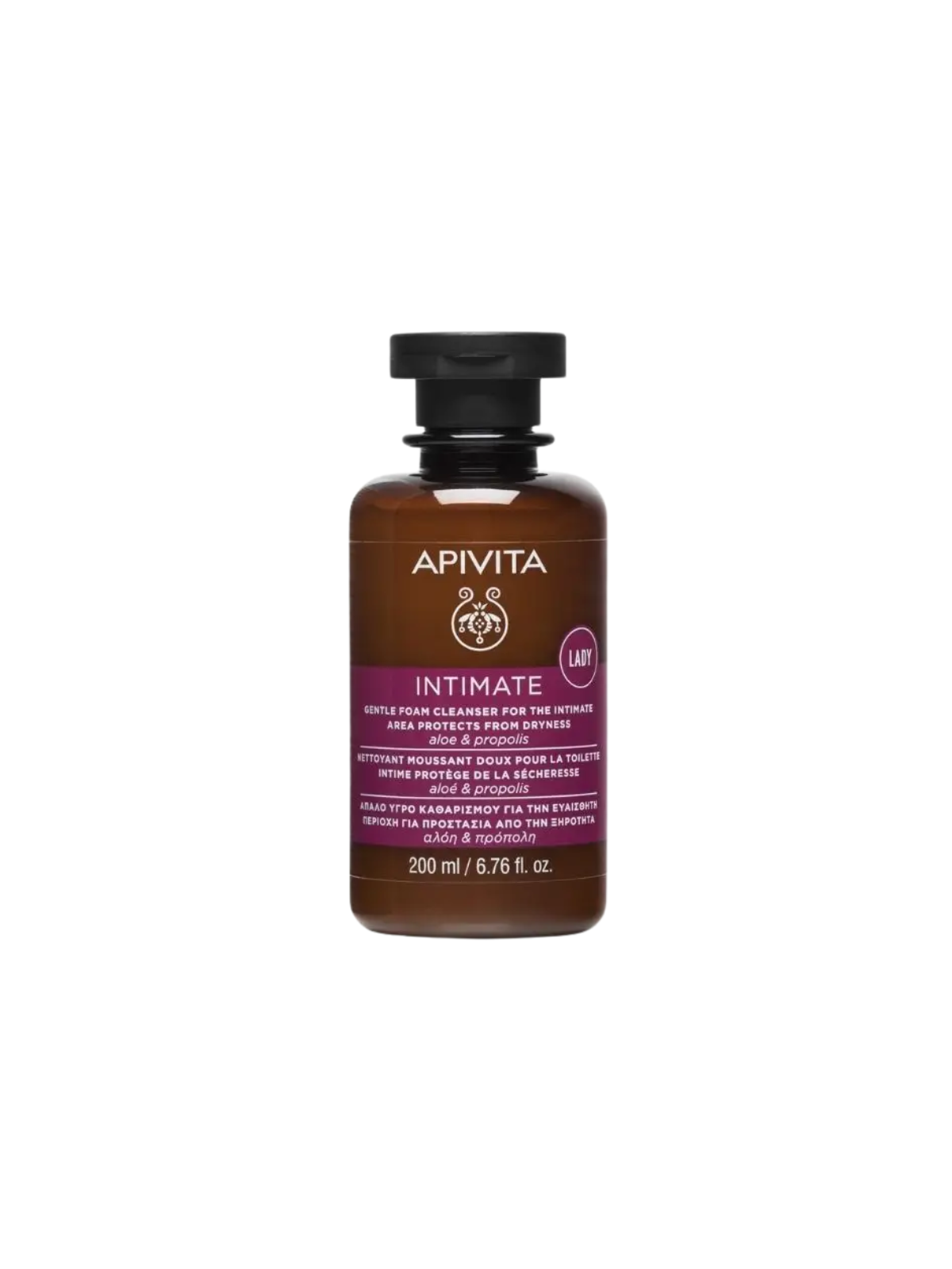 Apivita Intimate Plus Gel Íntimo Limpiador Suave con Árbol de Té y Propóleo 300 ml