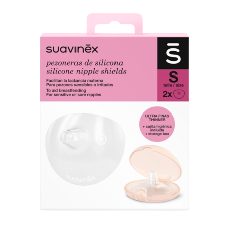 Suavinex pezonera silicona talla s 2 uds