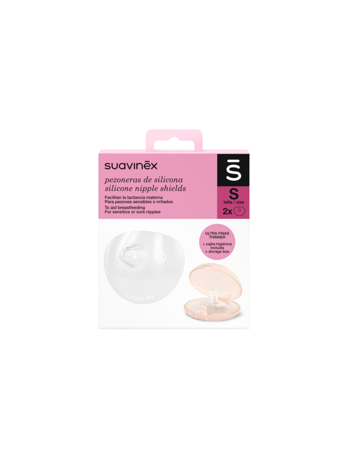 Suavinex pezonera silicona talla s 2 uds