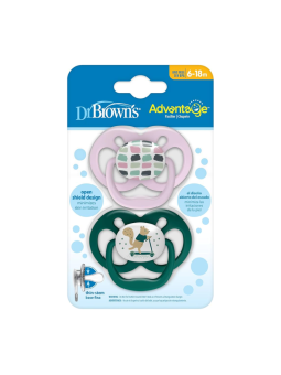 Dr brown´s chupete advantage reversible 6 - 18 m 2 unid