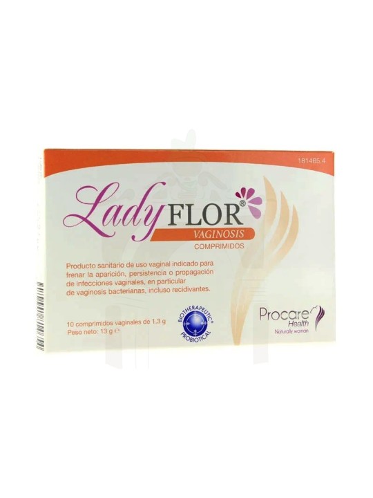 Lady flor vaginosis comprimidos vaginales 10 com