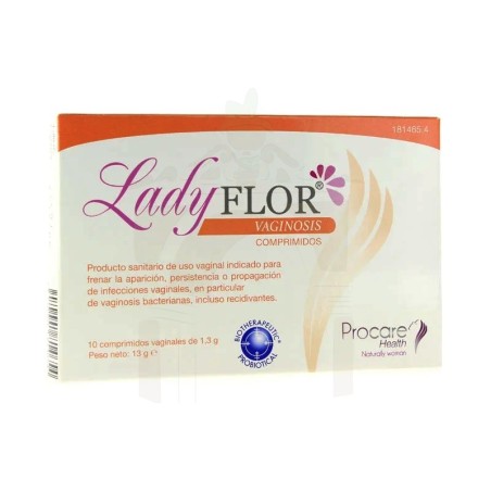 Lady flor vaginosis comprimidos vaginales 10 com