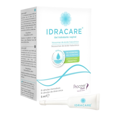 Idracare gel hidratante vaginal 8 canulas monodosis 5 ml