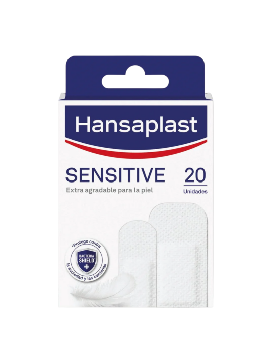 Hansaplast sensitive aposito adhesivo 2 tamaños 20 apositos