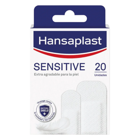 Hansaplast sensitive aposito adhesivo 2 tamaños 20 apositos