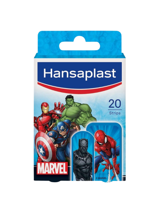 Hansaplast marvel aposito adhesivo 2 tamaños 20 strips