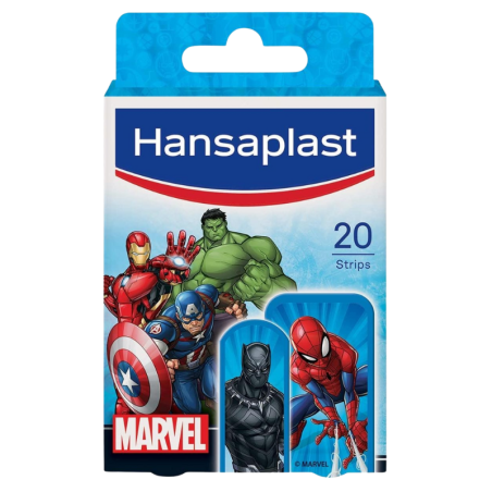 Hansaplast marvel aposito adhesivo 2 tamaños 20 strips