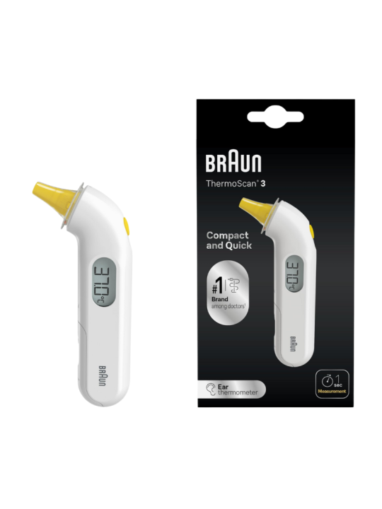 Braun thermoscan 3 termómetro infrarrojos de oído IRT3030