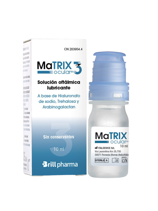 Matrix ocular 3 solución lubricante oftálmica 10 ml