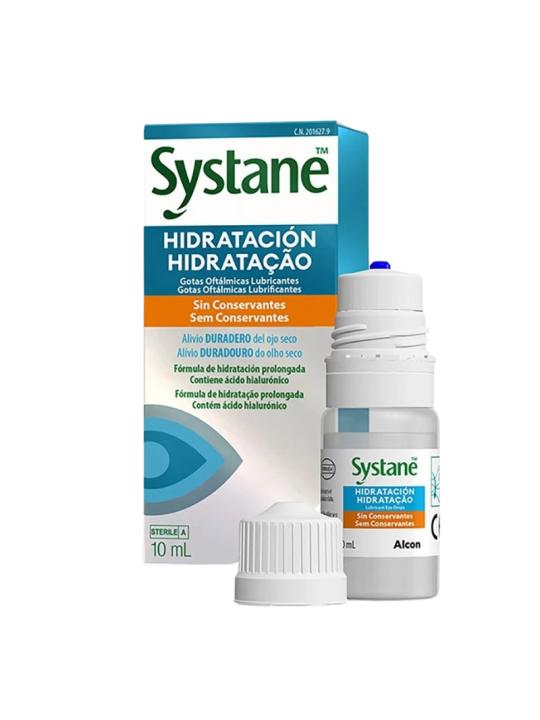 Systane Hidratación gotas oftálmicas lubricantes 10 ml (sin conservantes)