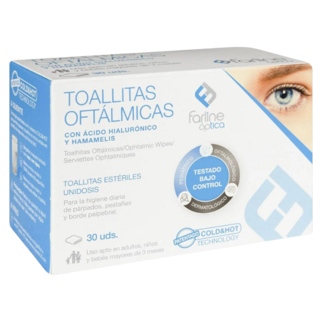 Farline toallitas oftalmicas AH cold&hot 30 toallitas