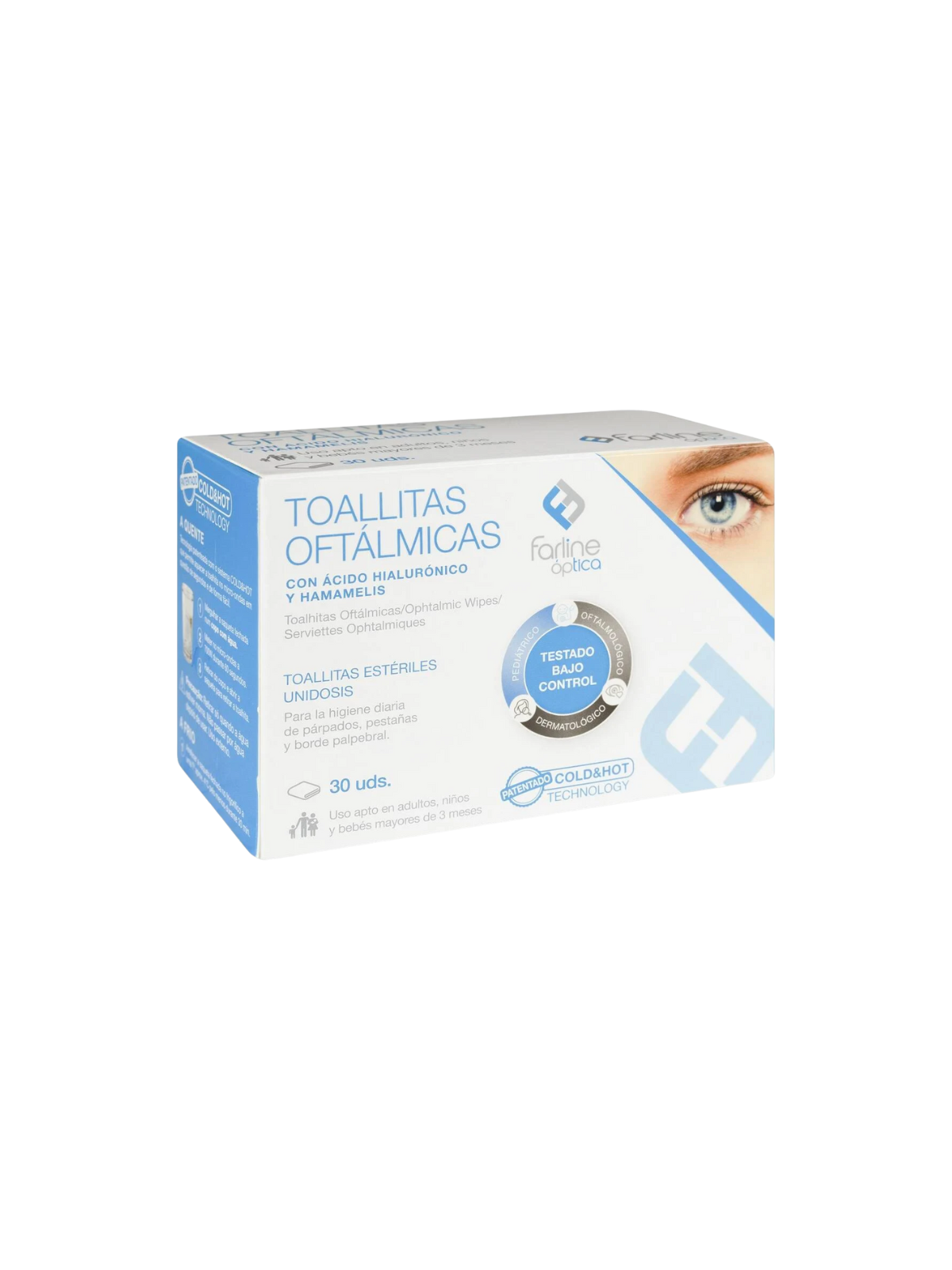 Farline toallitas oftalmicas AH cold&hot 30 toallitas