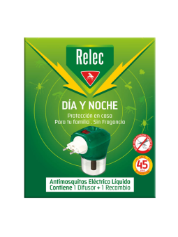 Relec dia y noche antimosquitos electrico difusor + recambio