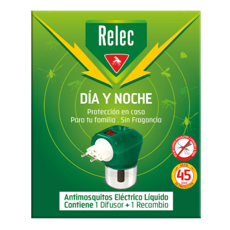 Relec dia y noche antimosquitos electrico difusor + recambio