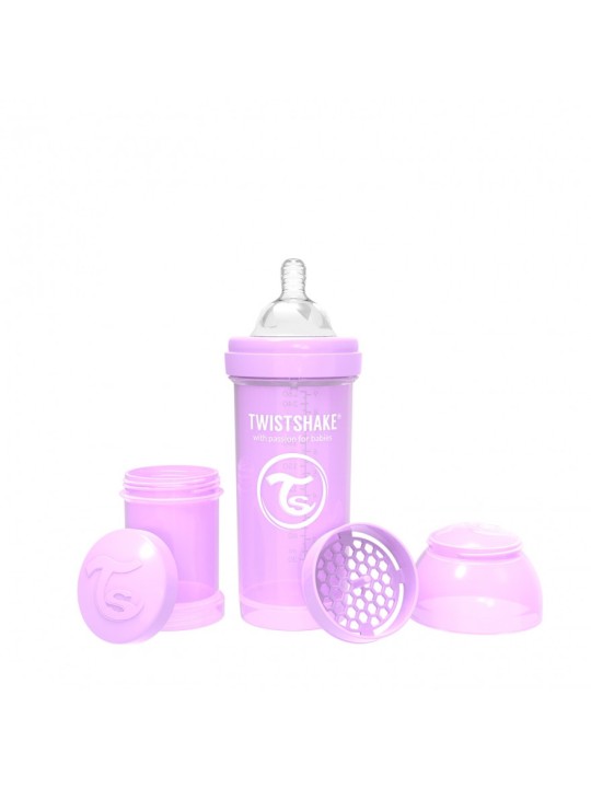Twistshake biberon anticolico pastel morado 260 ml