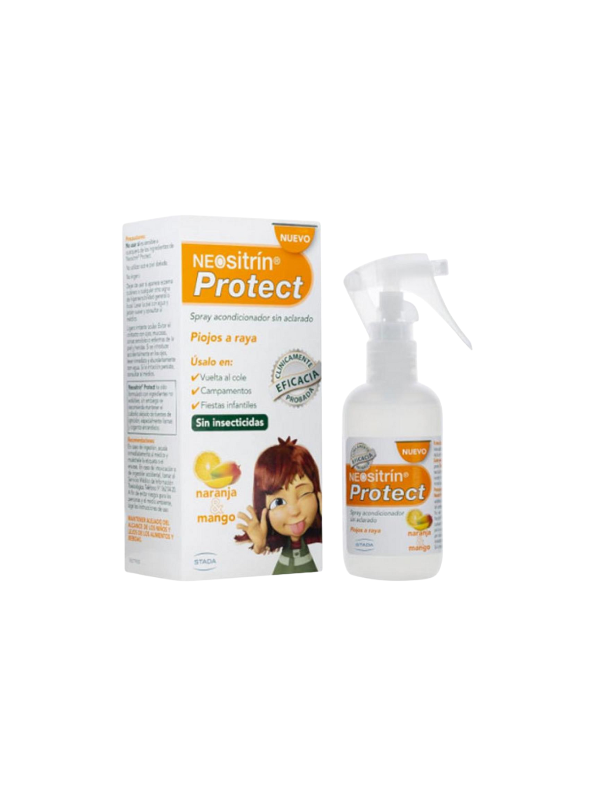 Neositrin protect acondicionador spray naranja y mango 100ml