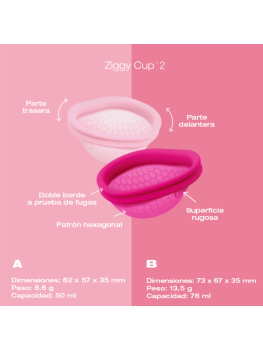 Ziggy cup 2 copa menstrual talla A