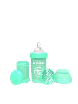 Twistshake biberon anticolico pastel verde 180 ml