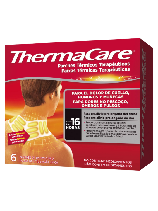 Thermacare Parche Térmico Cuello Hombro Y Muñeca 6 parches