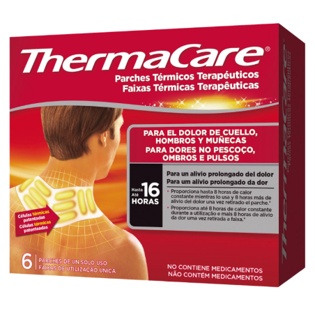 Thermacare Parche Térmico Cuello Hombro Y Muñeca 6 parches