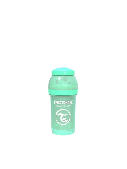 Twistshake biberon anticolico pastel verde 180 ml