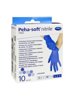 Guantes nitrilo desechables peha-soft talla L 10 uds