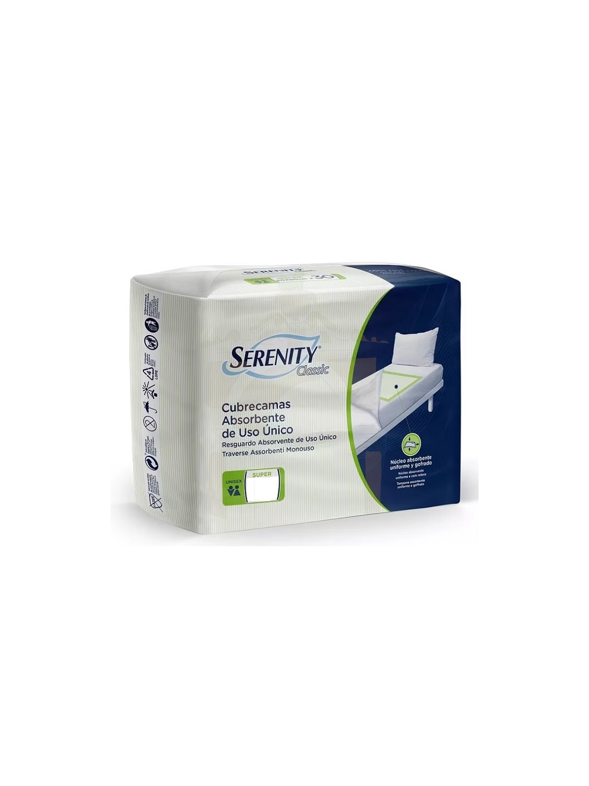 Serenity Expert Protect Super salvacamas 60x40 cm 30 unidades