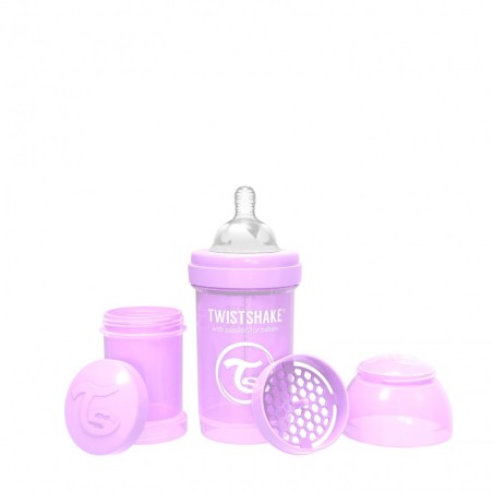 Twistshake biberon anticolico pastel morado 180 ml