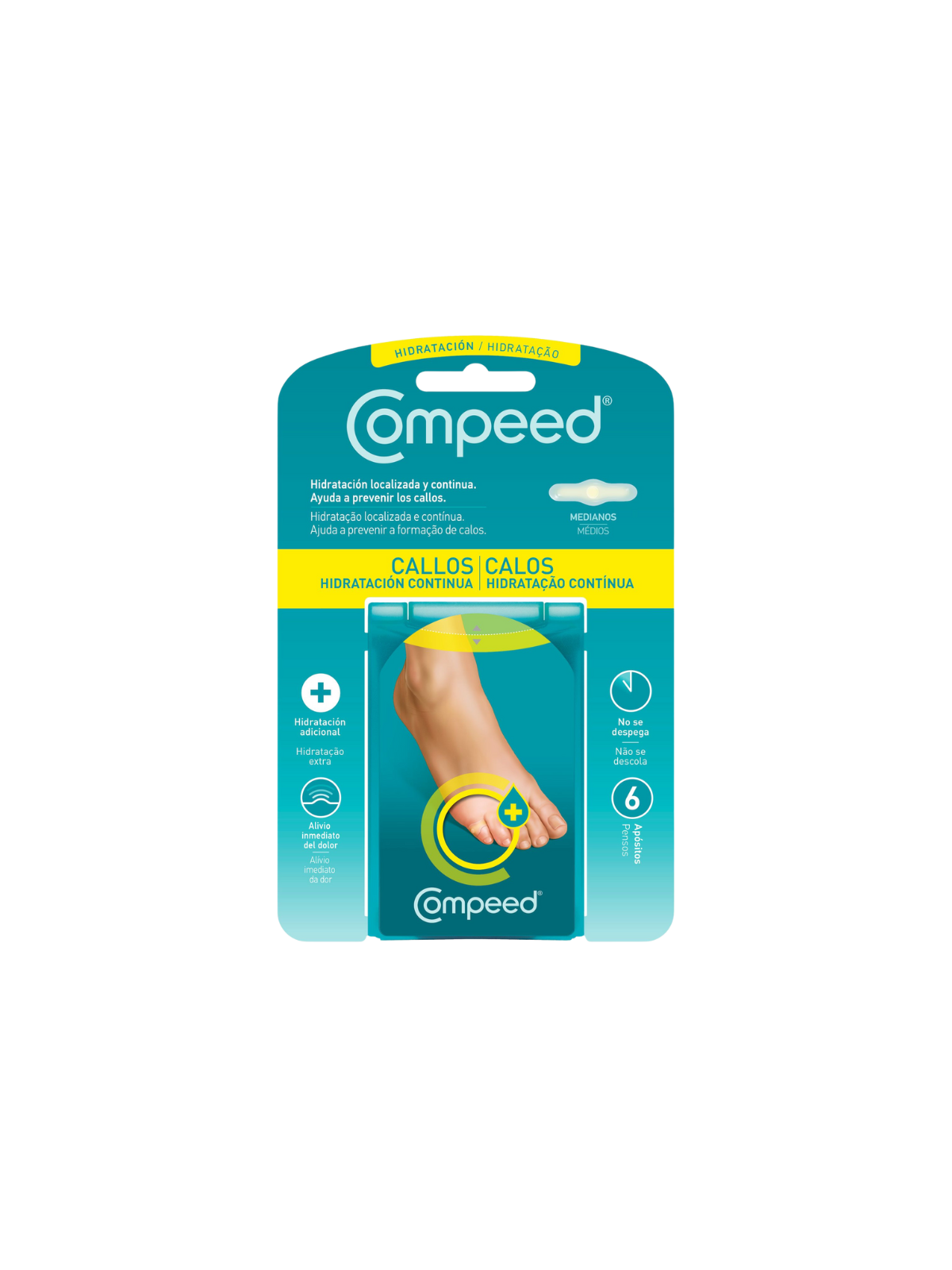 Compeed callos hidratación continua 6 unidades