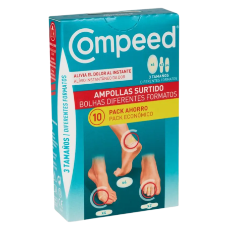 Compeed ampollas surtido 3 tamaños 10 unidades pack ahorro