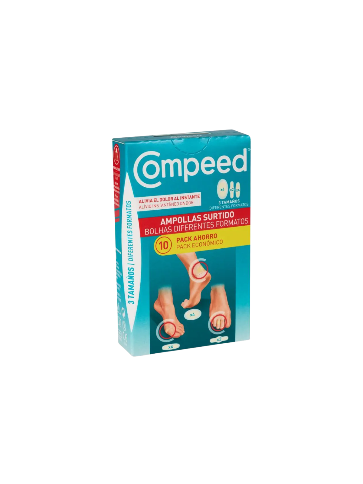 Compeed ampollas surtido 3 tamaños 10 unidades pack ahorro
