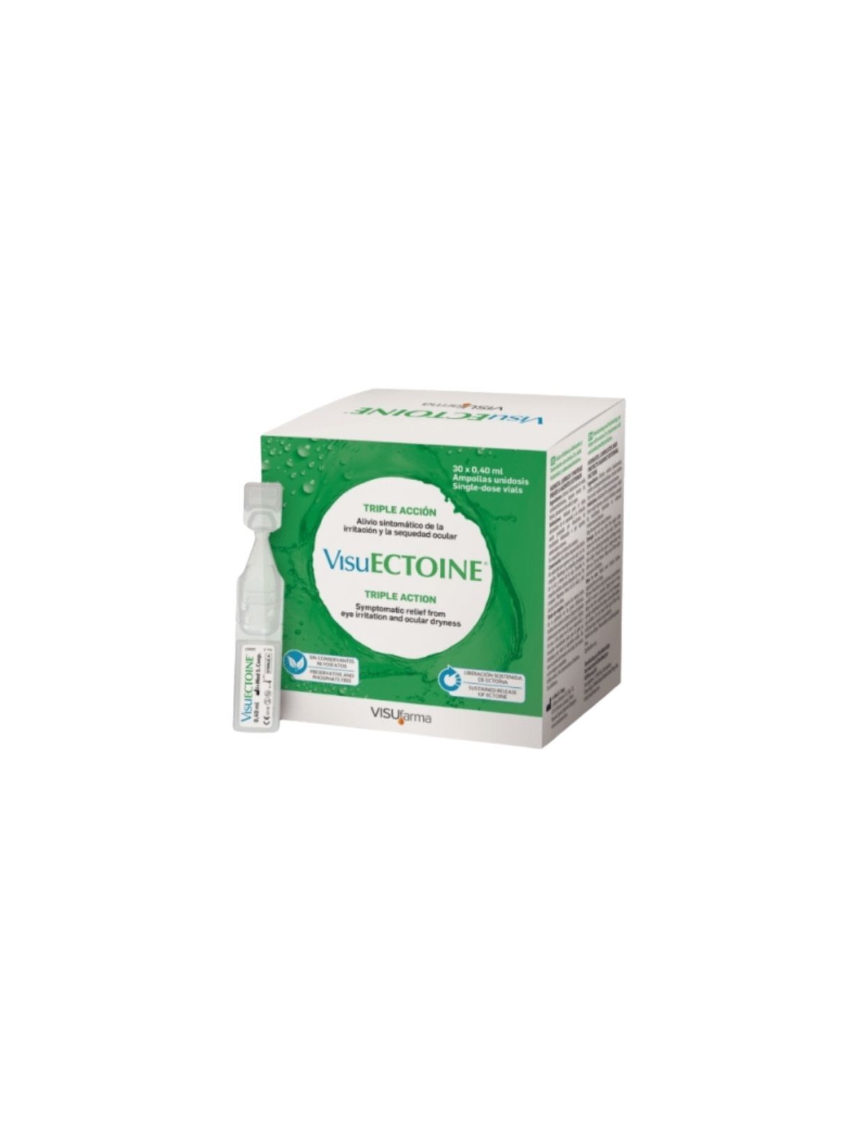Visuectoine 30 ampollas unidosis 0,4ml
