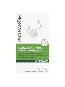 Pranarom Aromaforce pastillas calmantes garganta 21 pastillas
