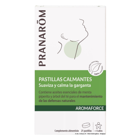 Pranarom Aromaforce pastillas calmantes garganta 21 pastillas