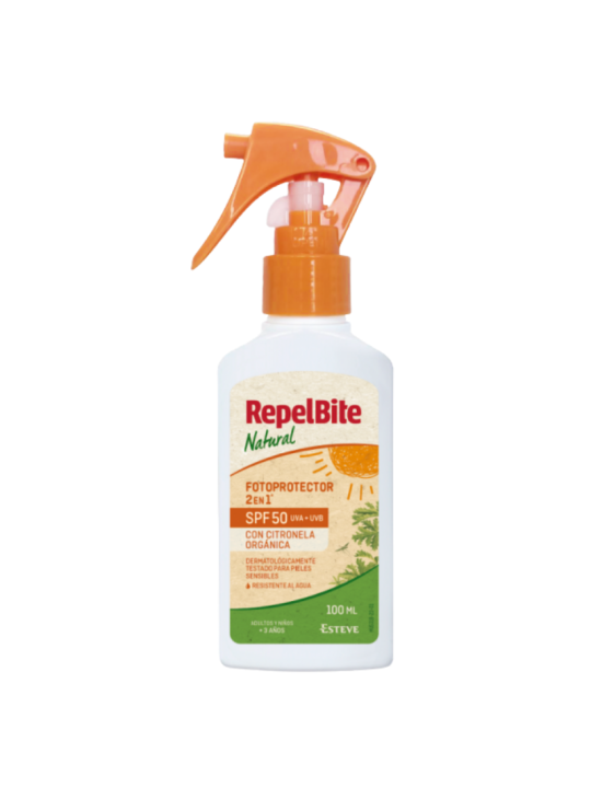 Repelbite natural fotoprotector infantil 2 en 1 spf50 100ml