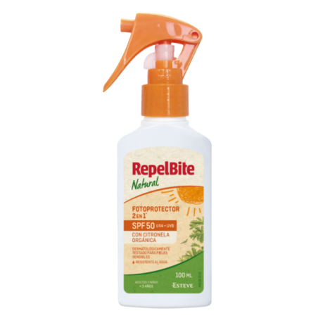 Repelbite natural fotoprotector infantil 2 en 1 spf50 100ml