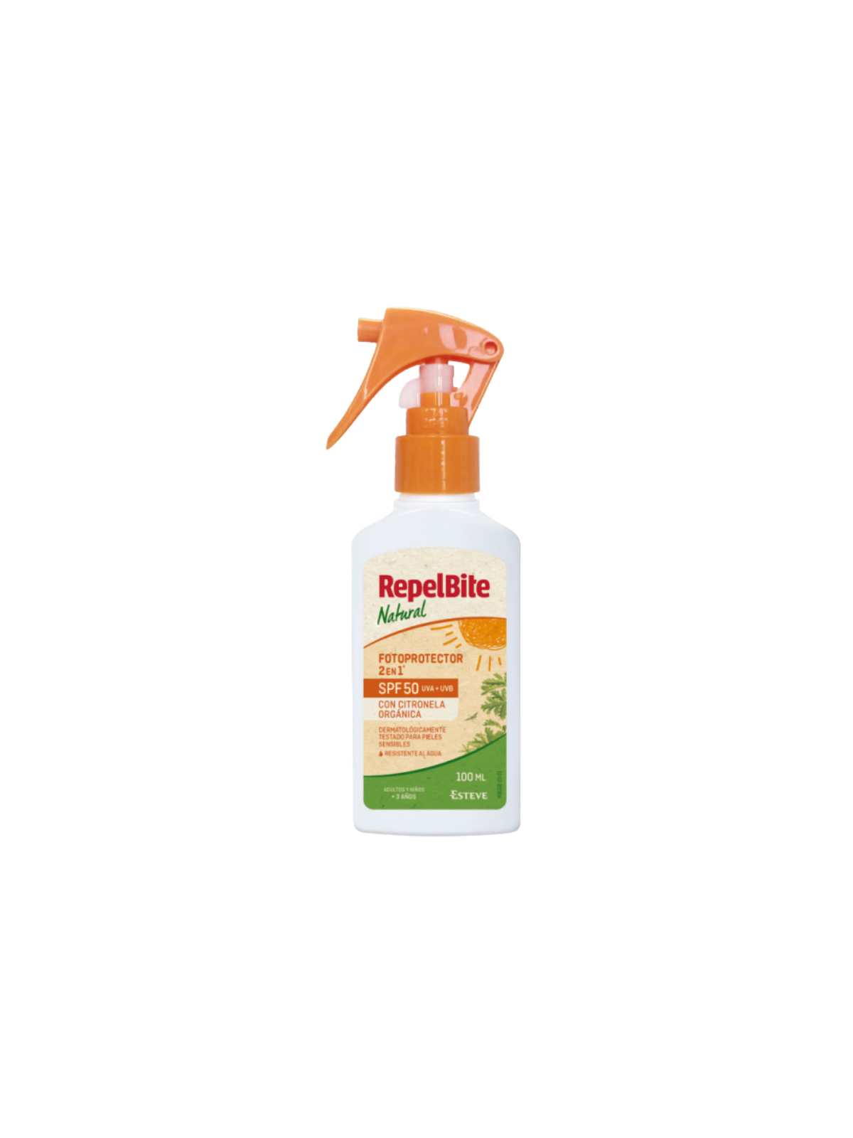 Repelbite natural fotoprotector infantil 2 en 1 spf50 100ml