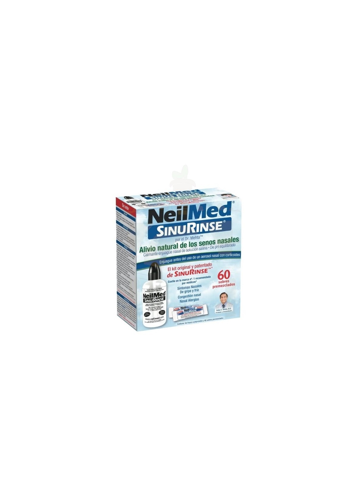 Neilmed sinus rinse kit 1 frasco 240 ml + 60 sobres