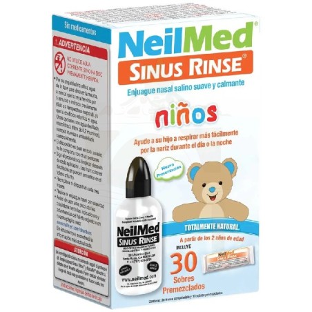 Neilmed Sinus Rinse Niños kit 1 frasco 120 ml + 30 sobres