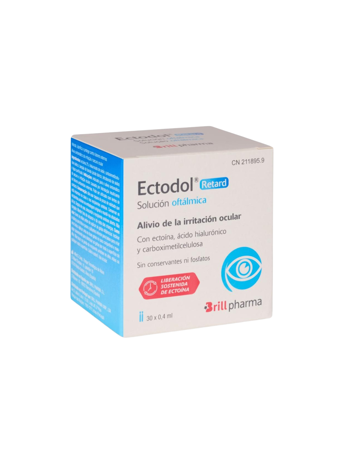 Ectodol retard solución oftálmica 30 monodosis 0,4ml