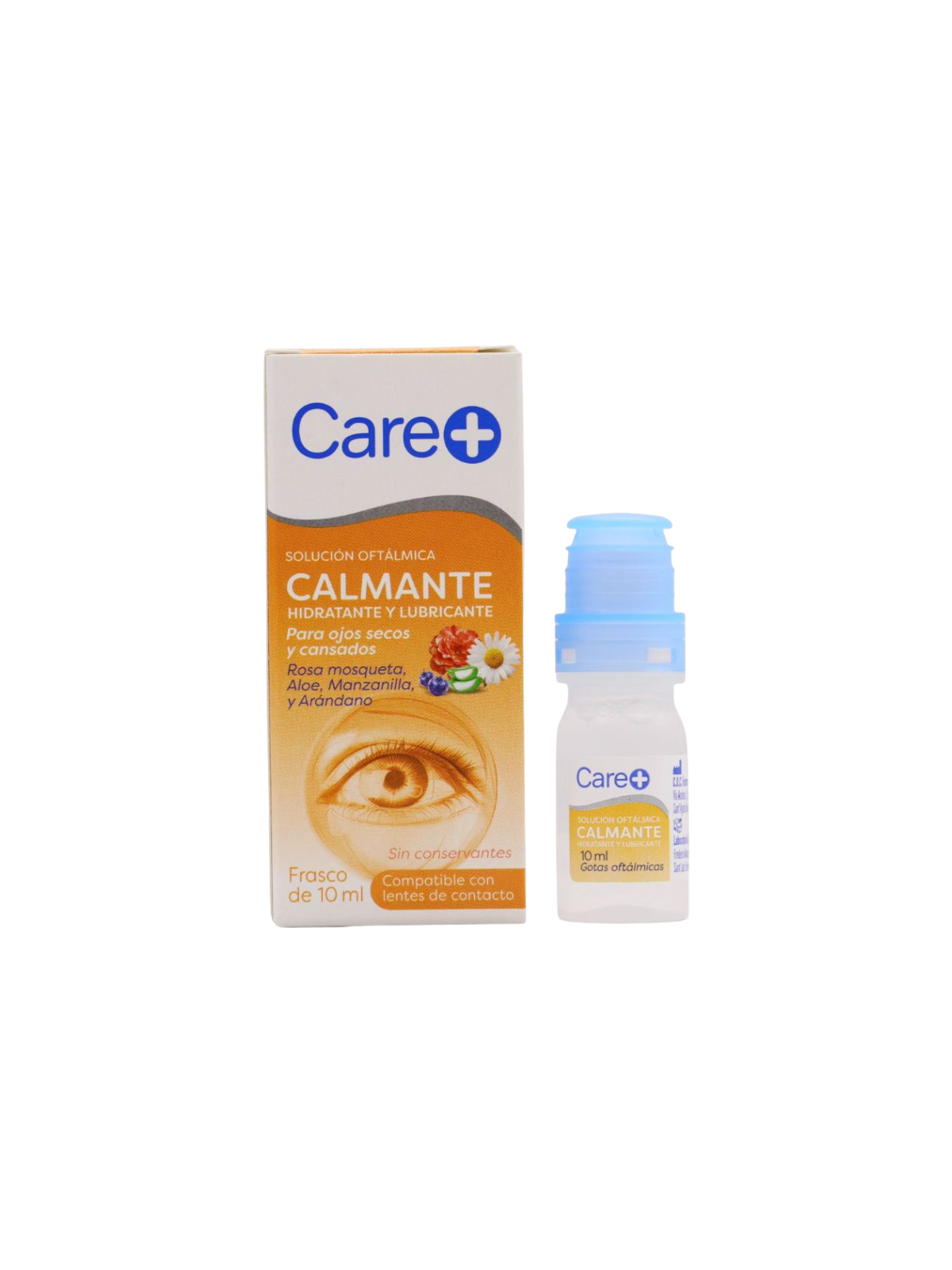 Care+ solucion oftalmica calmante con extractos naturales 10ml